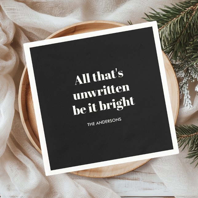 Elegant Black Christmas Napkin | Klassischer Urlau Serviette (Von Creator hochgeladen)