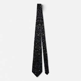 Elegant Black Funkelnd Glitzer Neck Tie Krawatte