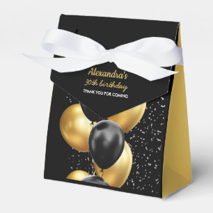 Elegant Black Gold Balloon Chic Geburtstag Vielen Geschenkschachtel