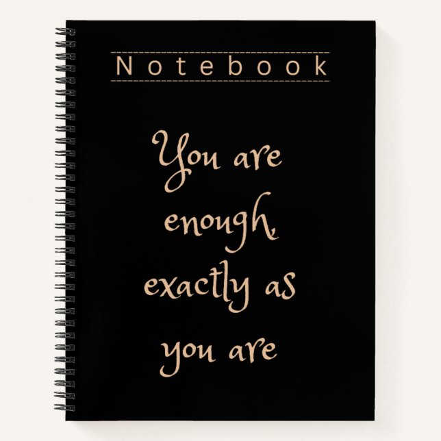 Elegant Black & Gold Spiral Notebook Notizbuch (Vorderseite)