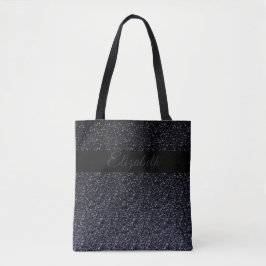 Elegant Black | Grauer Glitzer Girly Personalisier