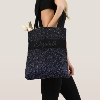 Elegant Black | Grauer Glitzer Girly Personalisier