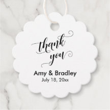 Elegant, Black on White Wedding Danke