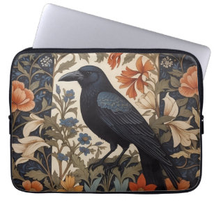 Elegant Black Raven William Morris Inspiriert Laptopschutzhülle