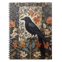 Elegant Black Raven William Morris Inspiriert