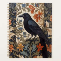 Elegant Black Raven William Morris Inspiriert