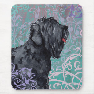 Elegant Black Russian Terrier Mousepad