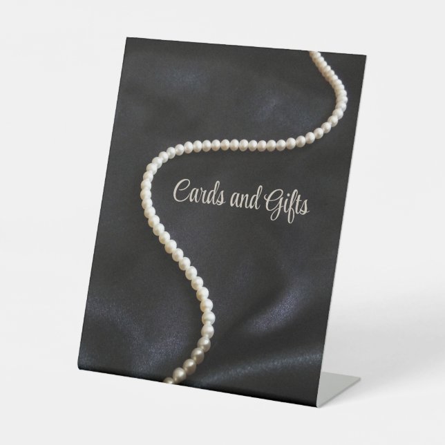 Elegant Black Thank You Card Sockelschild (Vorderseite)