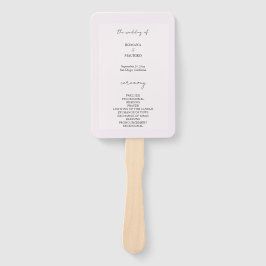 Elegant Black und Lilac Minimalistisch Fächer