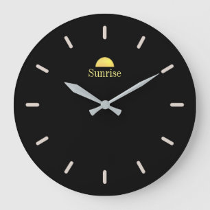 Elegant Black Wall Clock Große Wanduhr