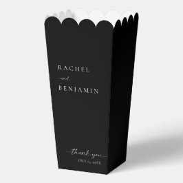 Elegant Black Wedding Minimalistisches Script Viel Geschenkschachtel