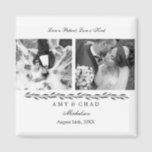 Elegant Blank and White Wedding Favor Magnet<br><div class="desc">Elegant Blank and White Wedding Collection favor magnet add character to your wedding. It's very simple yet classic at the same time. You can customize this to suit your style and preference by changing fonts and colors. This design is part of a wedding collection - Elegant Blank and White Wedding...</div>