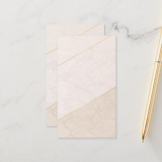 Elegant Blank Appointment Card – Ivory & Gold Terminkarte