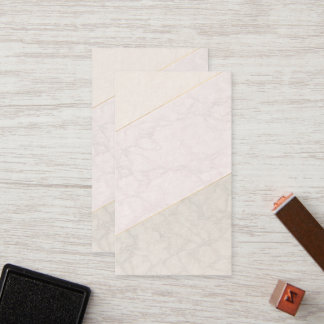 Elegant Blank Loyalty Card – Ivory & Gold Treuekarte