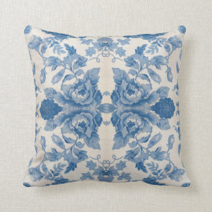 Elegant blau, Vintag Kissen