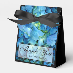 Elegant blaue aquamarine Hydrangeas blauer Rose Geschenkschachtel
