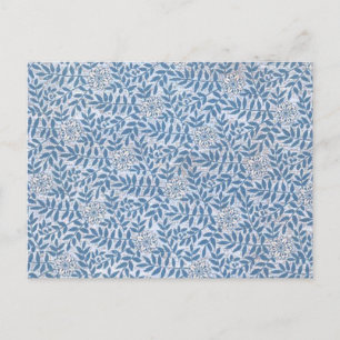 ELEGANT BLAUE BLUMEN POSTKARTE