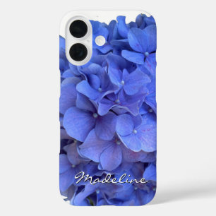 Elegant Blauer Korallenblumen iPhone 16 Hülle