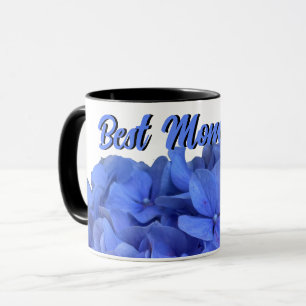 Elegant Blauer Korallenblumen Tasse