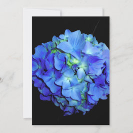 Elegant bläulich blühende Rose Blaue Hydrangeas Einladung