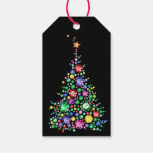 Elegant Bling Weihnachtsbaum-Geschenk-Tag Geschenkanhänger