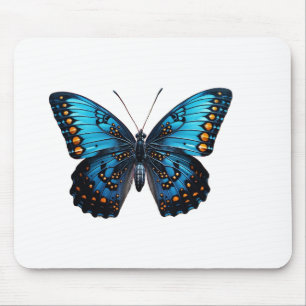 🦋 "Elegant Blue Butterfly - Nature Inspiriert Mau Mousepad