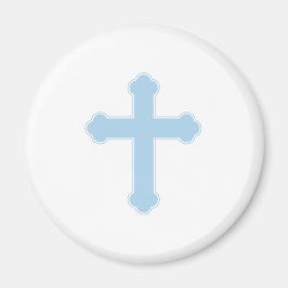 Elegant Blue Cross Magnet