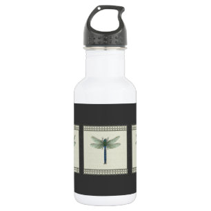 Elegant Blue Dragonfly Edelstahlflasche