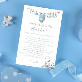 Elegant Blue Floral würde sie eher Baby-Dusche