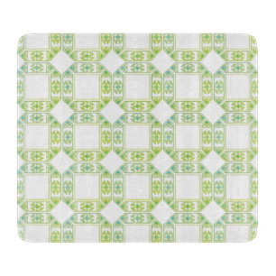 Elegant Blue Green Gem Look Glass Kitchen Schneidebrett
