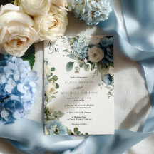 Elegant Blue Hydrangea Elfenbeinblütenhochzeit Ros