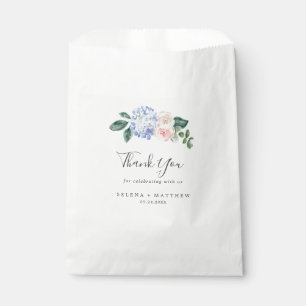 Elegant Blue Hydrangea   Weiß Dankeschön Hochzeit Geschenktütchen