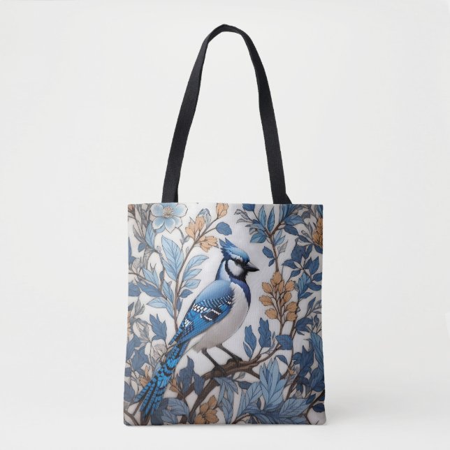 Elegant Blue Jay William Morris Inspiriert (Vorderseite)