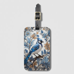 Elegant Blue Jay William Morris Inspiriert Gepäckanhänger