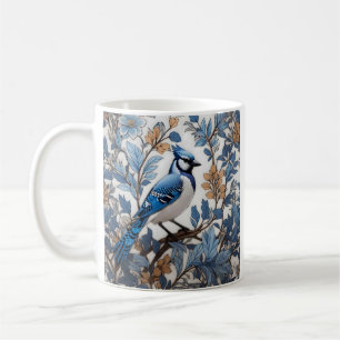 Elegant Blue Jay William Morris Inspiriert Kaffeetasse