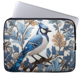 Elegant Blue Jay William Morris Inspiriert Laptopschutzhülle