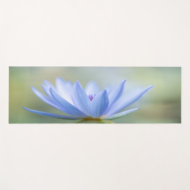Elegant Blue Lotus Yogamatte (Vorderseite (Horizontal))