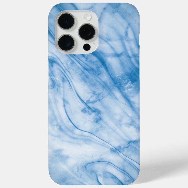 Elegant Blue Marble  Case-Mate iPhone Hülle (Rückseite)