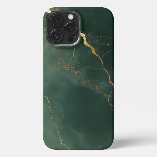 Elegant blue marble stone Phone Case iPhone Hülle (Rückseite)