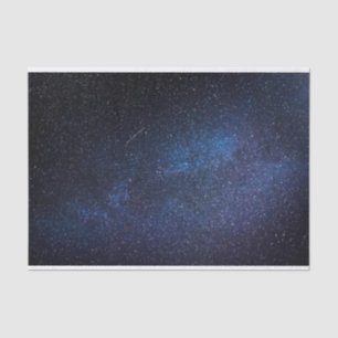 Elegant Blue Milkyway Galaxy Fotograf Seidenpapier