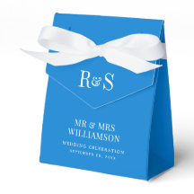 Elegant Blue Monogram Wedding