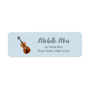 Elegant Blue Musical Violin Orchestra