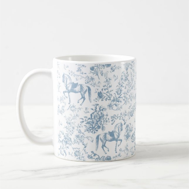 Elegant Blue Reittier Kaffeetasse