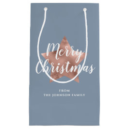 Elegant Blue Star Frohe Weihnachten Kleine Geschenktüte