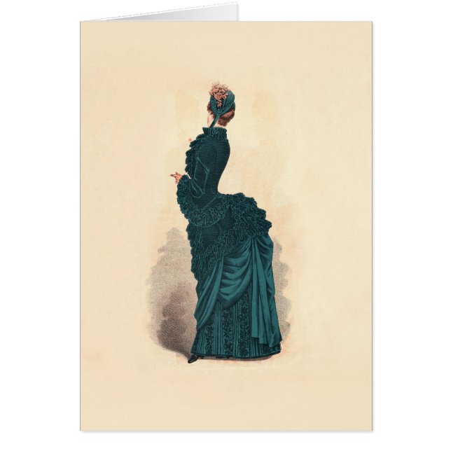 Elegant Blue Viktorianisch Dress Fashion (Vorne)