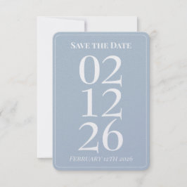 Elegant Blue Wedding Save the Date Cards Einladung