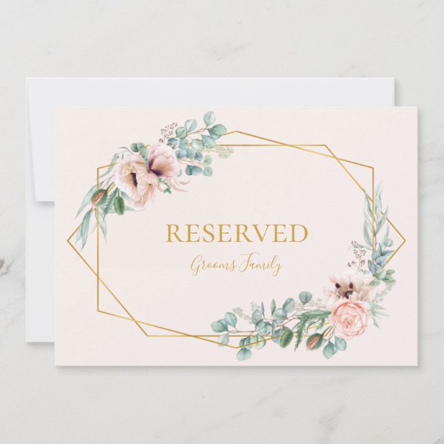 Elegant Blush Floral | Pastell vorbehaltene Unters (Vorderseite)