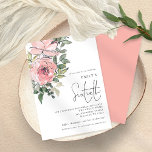 Elegant Blush Pink Florals Sixtieth Birthday Party Einladung<br><div class="desc">Elegante Blush Pink Florals Sixtieth Birthday Party, eine trendige künstlerische Blumenillustrierung, um Ihre Gäste zum 60. Geburtstag einladen, mit Blume und Blätter in der Top links Ecke. Ein elegantes Set-Skript für den Anlass und leicht personalisieren Sie die Erholung des Textes auf Ihre eigenen Bedürfnisse. Auf der anderen Seite befindet sich...</div>