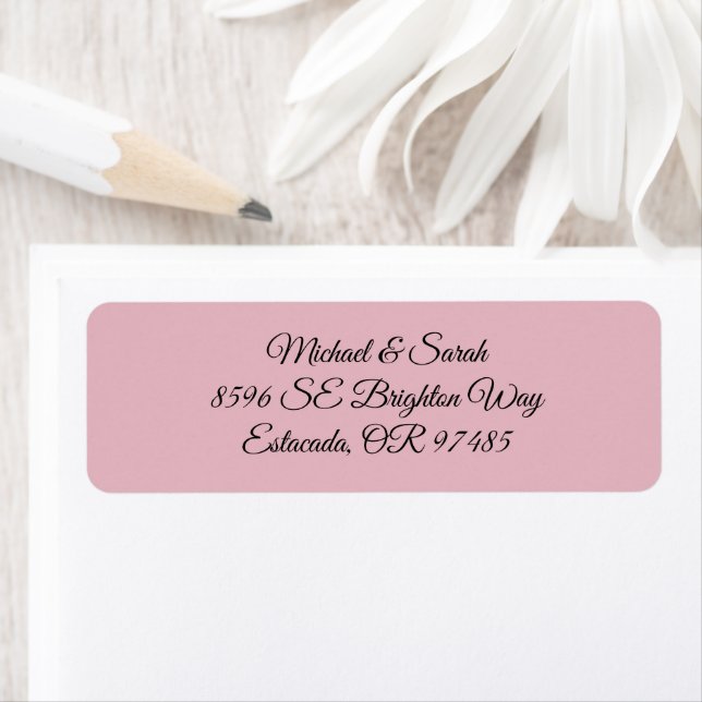 Elegant Blush Pink Return Address (Insitu)