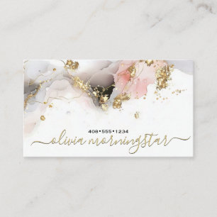 Elegant Blush Ultra Flüssige Alkohol-Tinte Visitenkarte